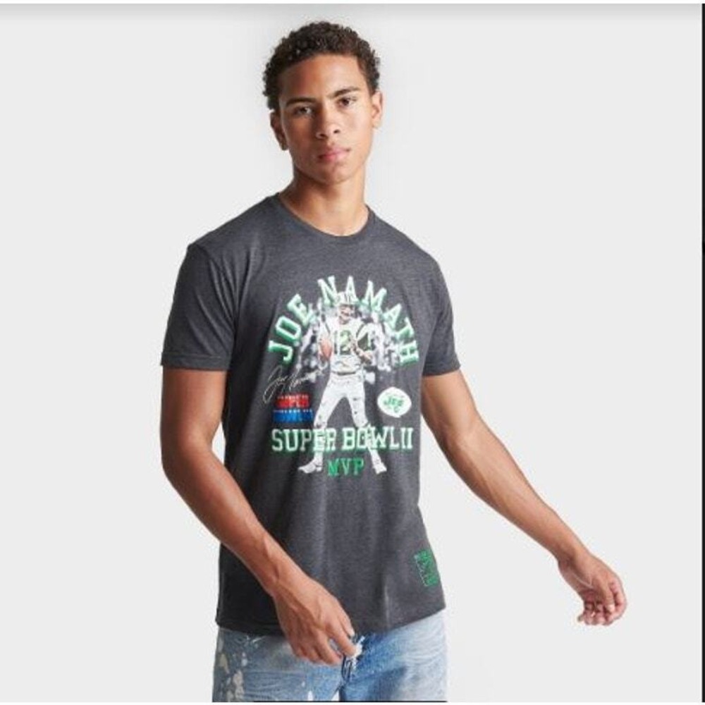Mitchell & Ness Joe Namath New York Jets Super Bowl III MVP‎ Graphic Tee Mens M